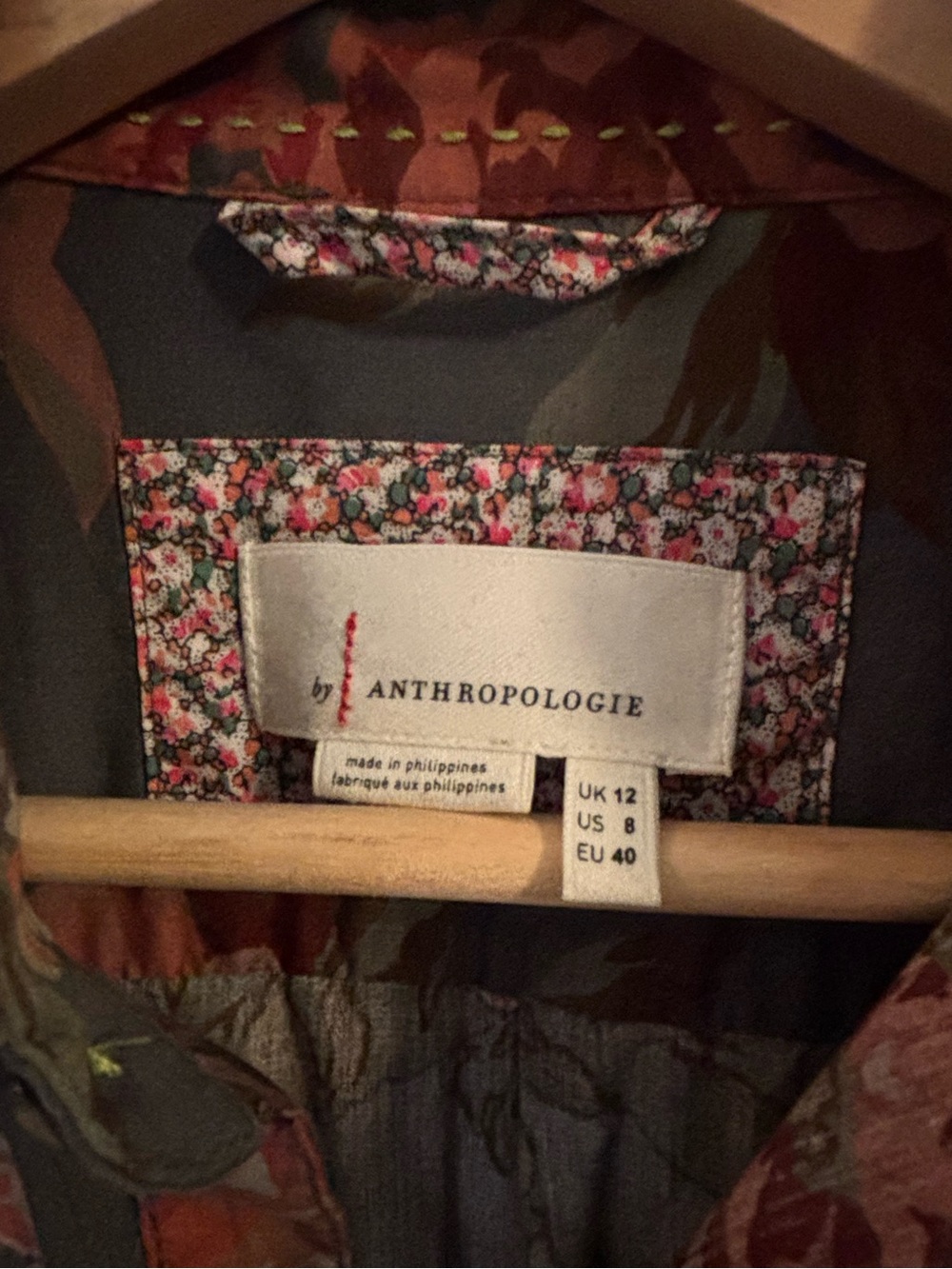 Fiona Floral Utility Jumpsuit Coverall Anthropologie - Picture 7 of 8